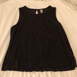 black floral tank top